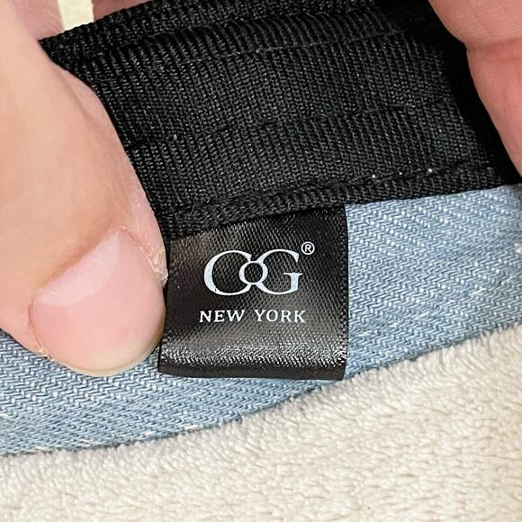 CG NEW YORK Womens BOSS Cap Golf Hat Sports Outdoor Rhinestone Cotton Blue NWT - Picture 5 of 9